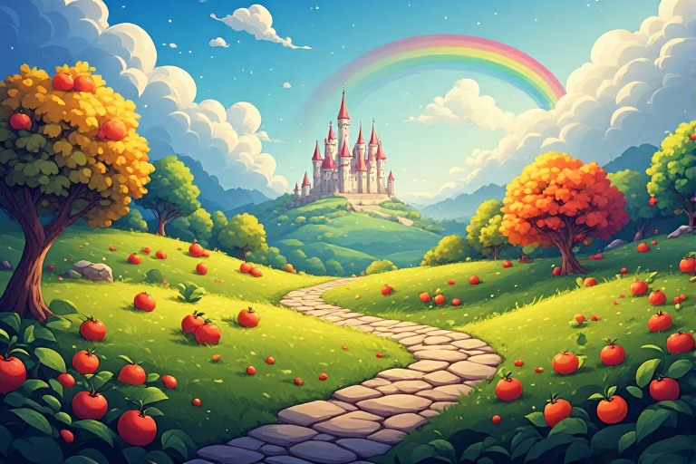 Magical path to the crystal castle