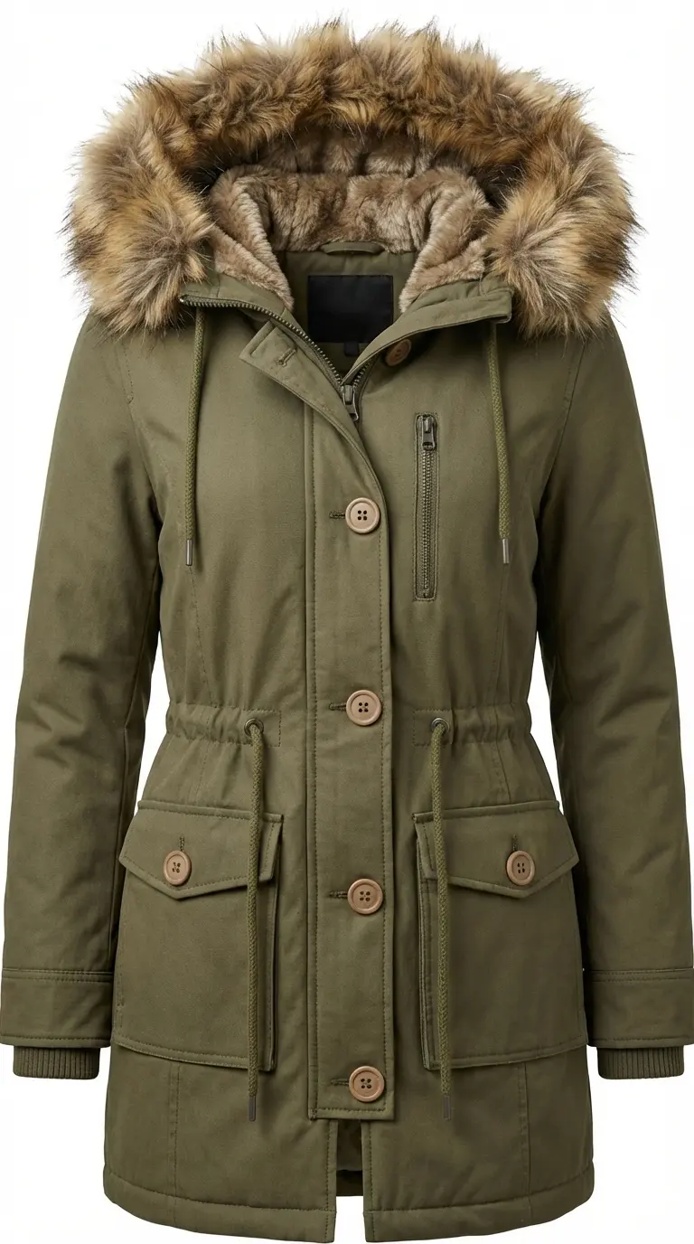 Fur Hooded Parka Coat - Download Free 3D model by 2021-Hydrema912
